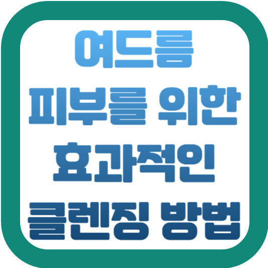 여드름 피부 클렌징 방법 2 img