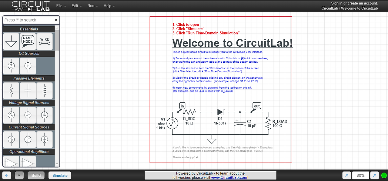 [CircuitLab]회로도작성