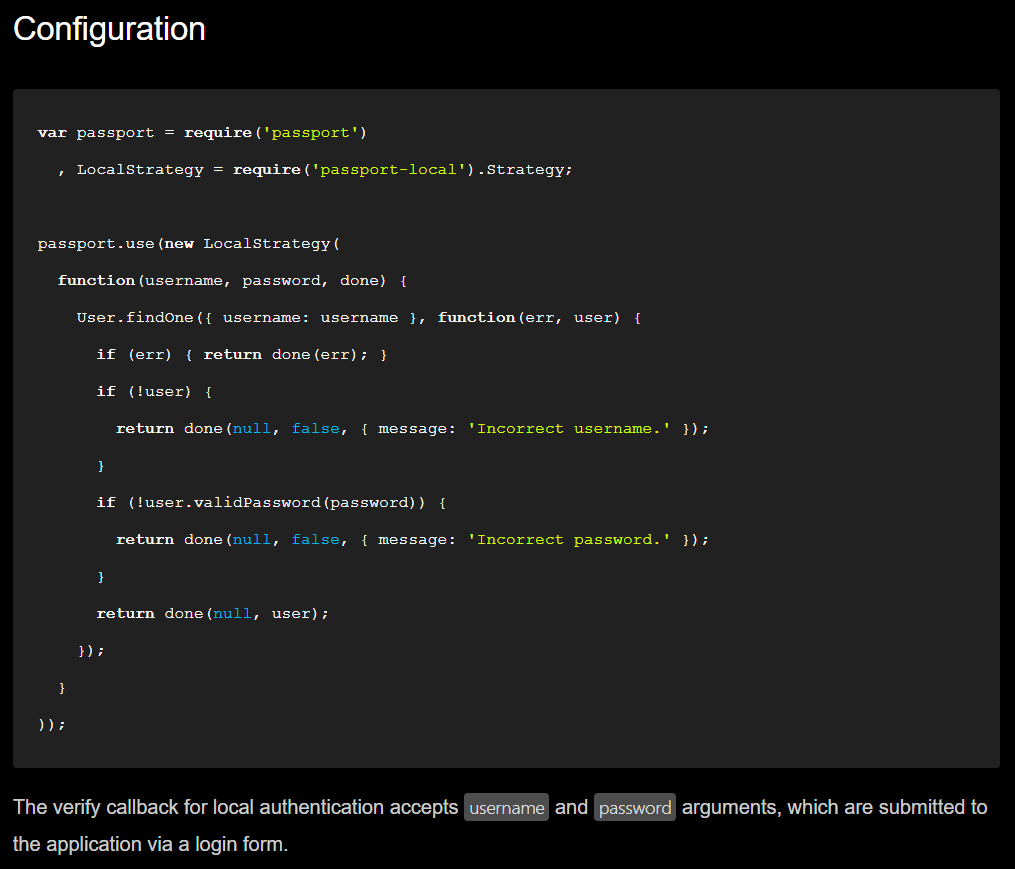 passport node js