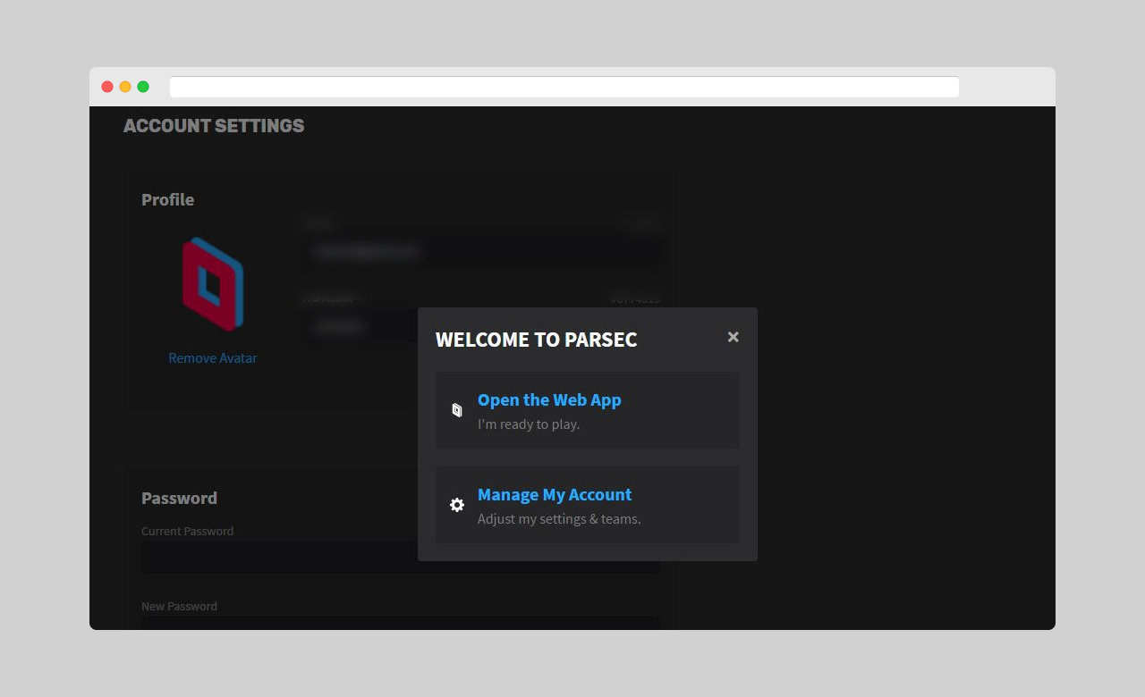 parsec on ios