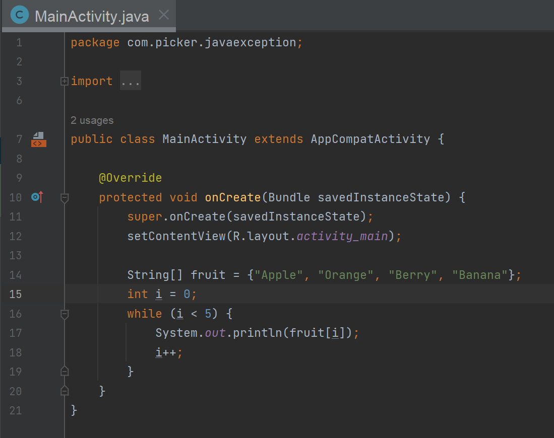 [해결완료] java.lang.ArrayIndexOutOfBoundsException