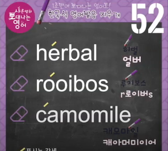 허브, 루이보스, 카모마일 진짜 영어발음은? 발음지우개 52강 1 ywAAAAAAQABAAACAUwAOw==
