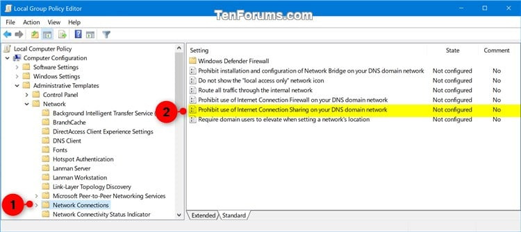 windows 10 group policy disable wifi hotspot