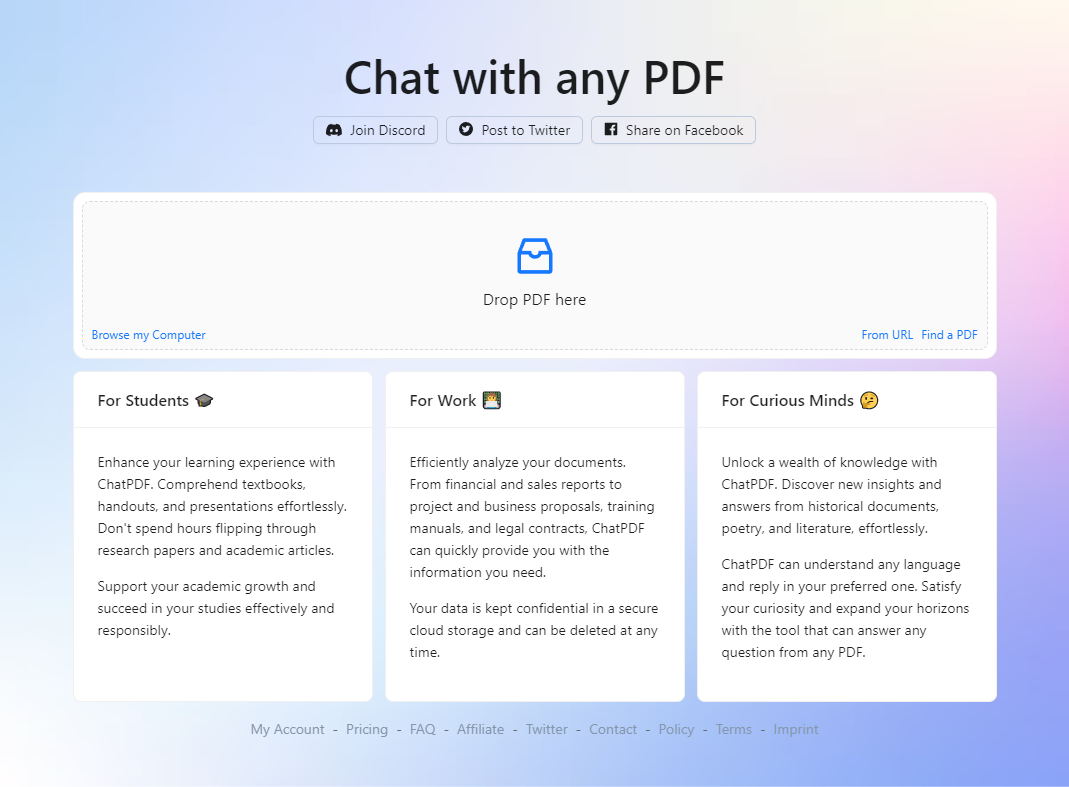 PDF 문서(논문)에 대해서 알려줘 - ChatPDF :: 머가필요해