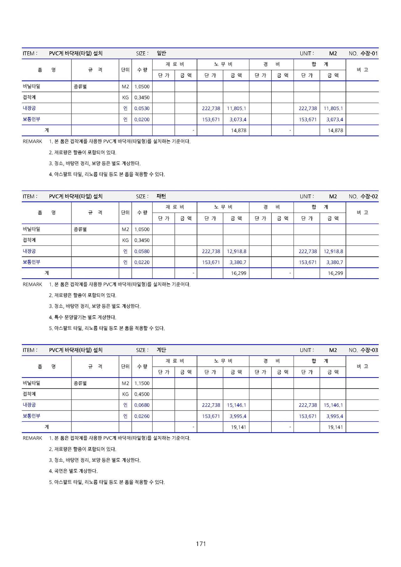 2022년 하반기 실내건축 일위대가 [엑셀 파일첨부 참고용]