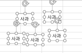 엑셀 도형을 한꺼번에 선택할 수 없을 때 해결방법 3 ywAAAAAAQABAAACAUwAOw==