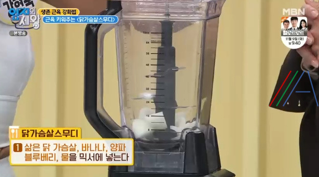 엄지의제왕 닭가슴살스무디 만들기 레시피 - 생존 근육 강화법 근육 키워주는 3 ywAAAAAAQABAAACAUwAOw==
