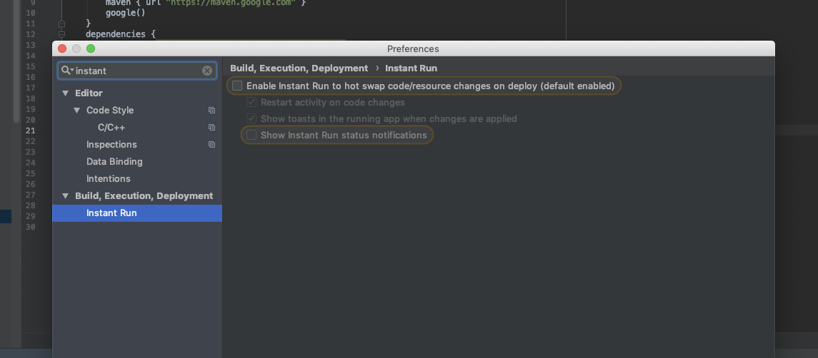 use android studio to run apk