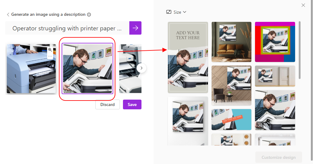 텍스트로 디자인 템플릿을 만들어 주는 Microsoft Designer 사용하기 5 ywAAAAAAQABAAACAUwAOw==