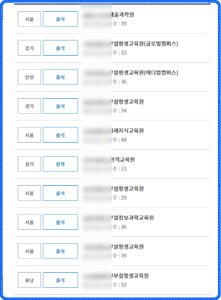 체육학사 평생교육원