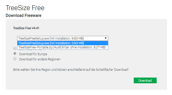 treesize free administrator