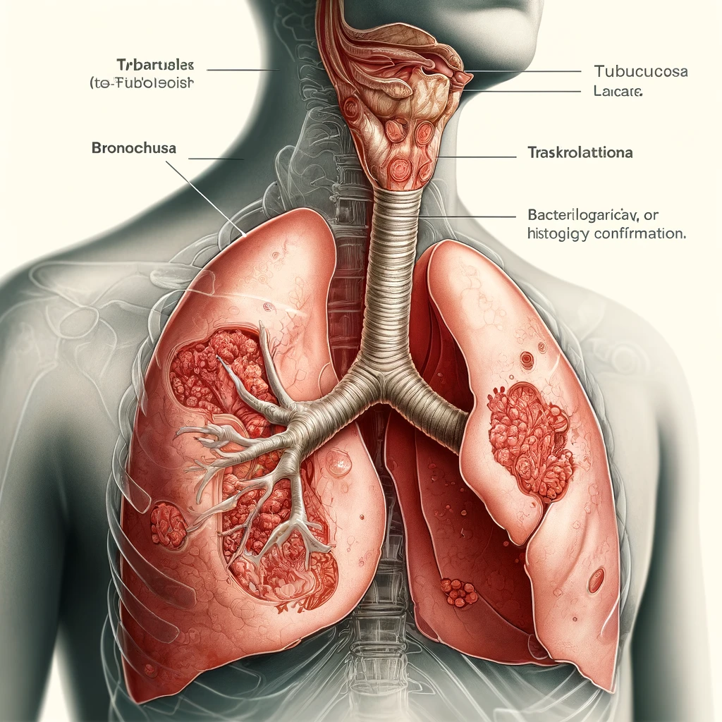 A16.4 세균학적 또는 조직학적 확인에 대한 언급이 없는 후두, 기관 및 기관지 결핵(Tuberculosis of larynx, trachea and bronchus, without mention of bacteriological or histological confirmation)