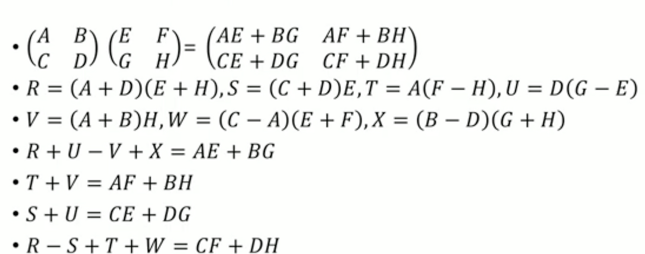 [ Divide and Conquer ] Matrix Multiplication & Karatsuba Algorithm — 민주제도