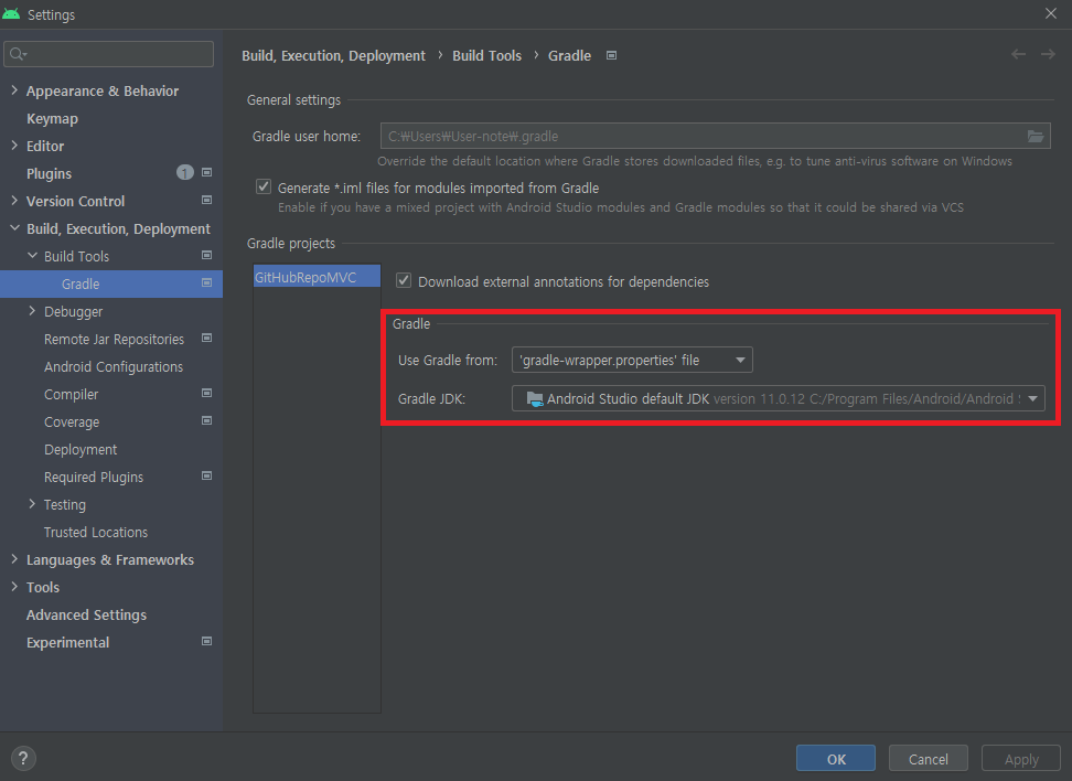 [안드로이드] The specified Gradle installation directory 'C:\Program Files ...