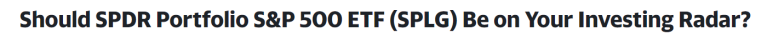 S&P500 ETF인 SPLG에 투자해야 하는 이유 1 ywAAAAAAQABAAACAUwAOw==
