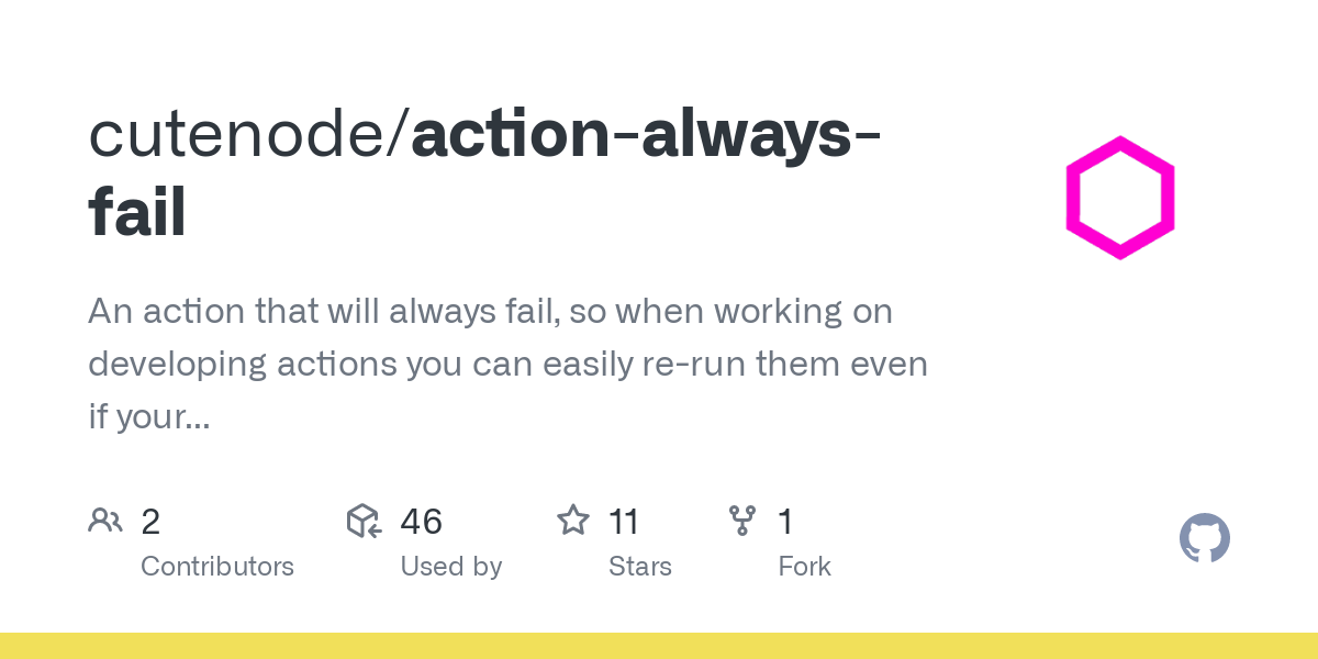 github action에서 force fail을 일으켜서 fail message 테스트하기