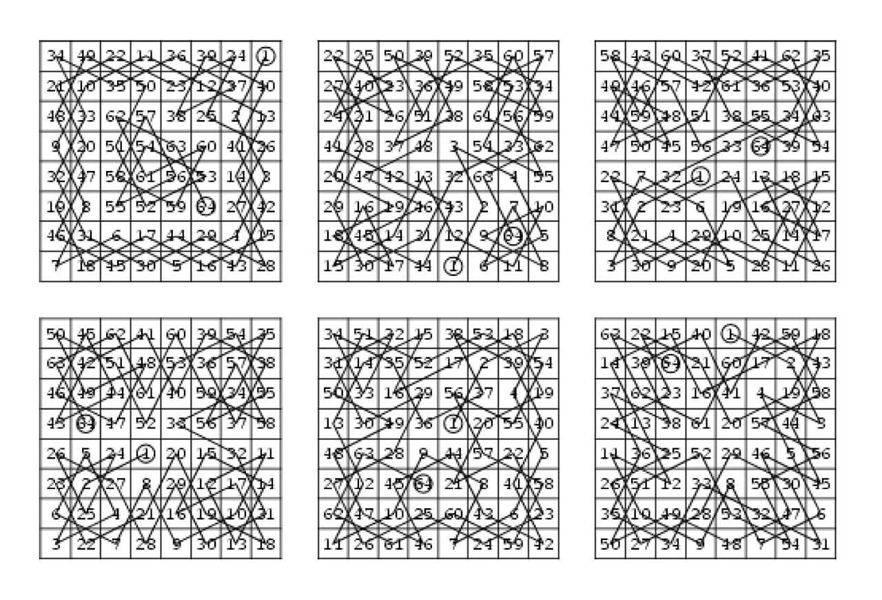 [python]파이썬 나이트 투어 재귀 알고리즘 Knight's Tour Problem recursive