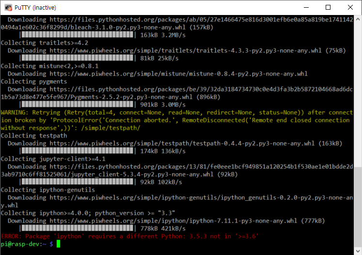 install jupyter notebook python 3.6