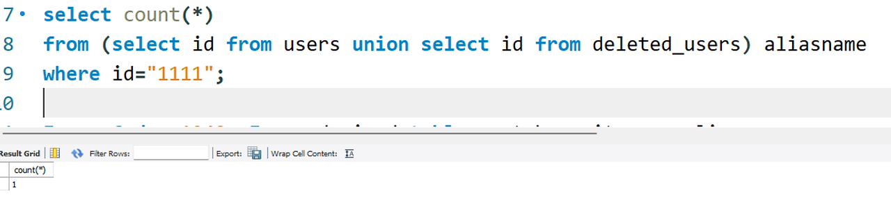 mysql union every derived table must have its own alias