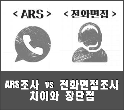 여론조사 방법 비교 - ARS조사 vs 전화면접조사 차이와 장단점