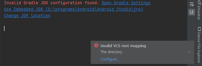 Invalid gradle jdk configuration found android studio что делать