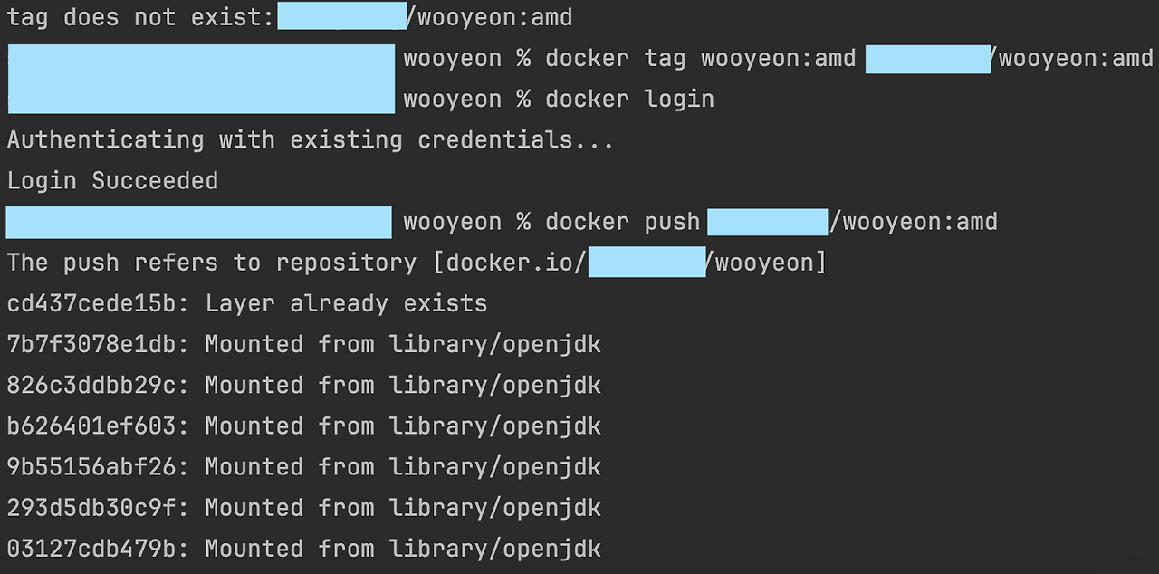 docker tag does not exist