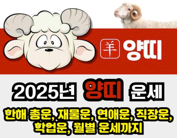 2025년 운세 - 양띠