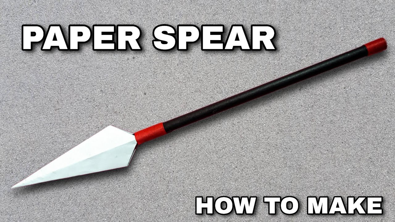 무기 창 (Spear) 접기 - 종이접기 사이트