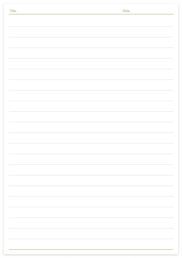 무료양식-칸 높이가 다양한 줄노트 Pdf
