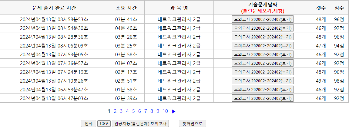 네트워크관리사 2급 필기, 실기 합격 후기 (부산 센텀역)