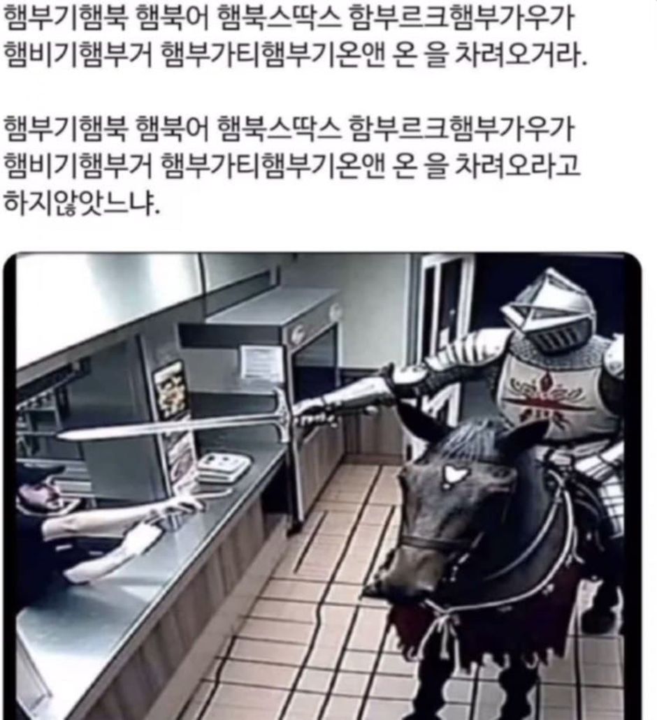 현재 많은 아이돌들이 참전중인 햄부기밈