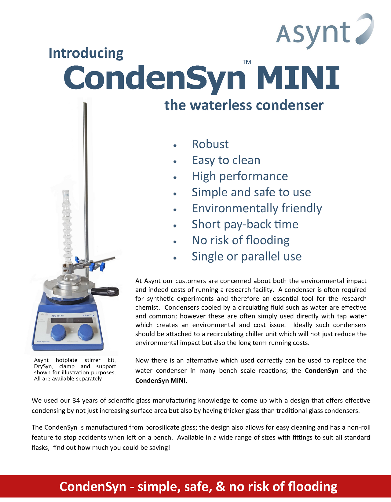 CondenSyn MINI - 냉각수가 필요없는 친환경 냉각관