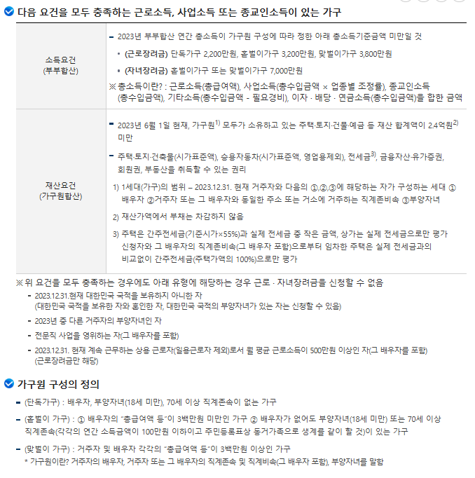 근로장려금