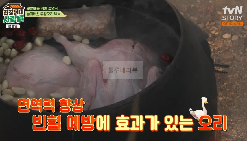회장님네사람들 능이버섯 유황 오리 백숙 만들기 레시피 - 김수미 보양식 6 ywAAAAAAQABAAACAUwAOw==