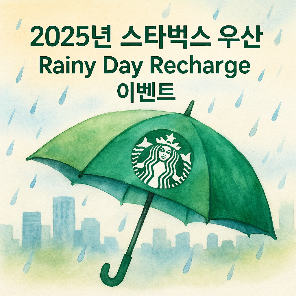 스타벅스 우산 이미지
