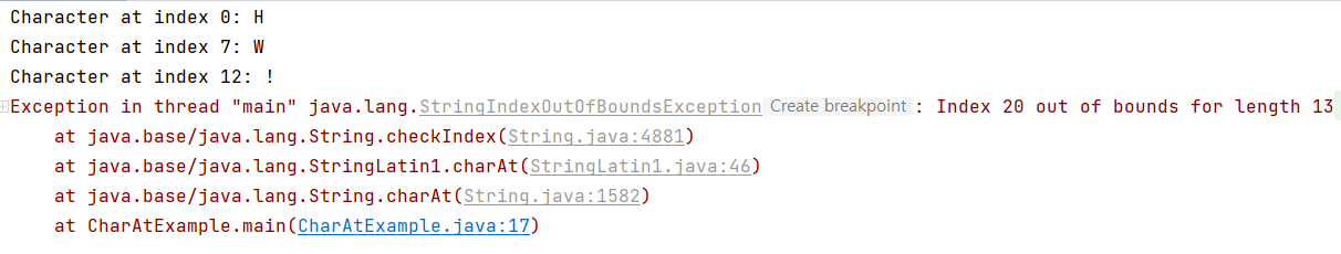 [Java] String / charAt(index) 사용법 및 예제 - 어제 오늘 내일