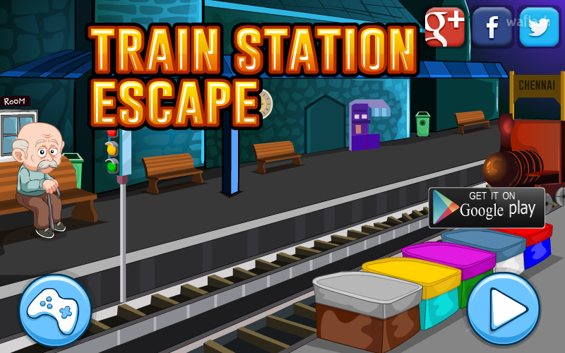 Little train station escape прохождение