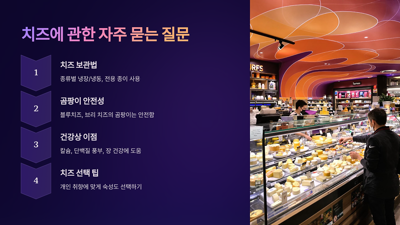 치즈 종류와 특징: 모짜렐라부터 블루치즈까지 완벽 정리