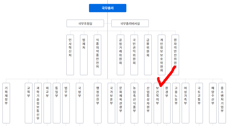 정부 조직도