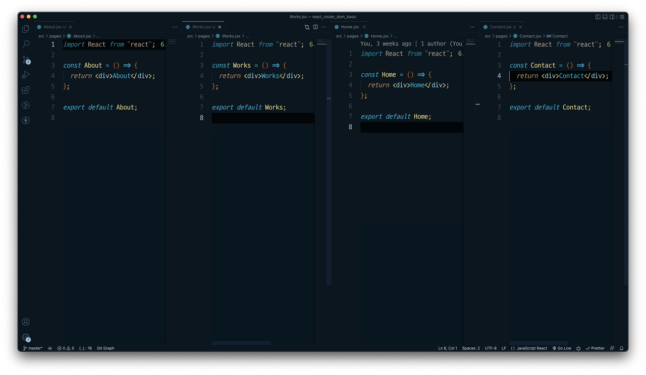 React React Router Dom 기능 및 동적 라우팅 적용 방법 — 진수의 개발 블로그