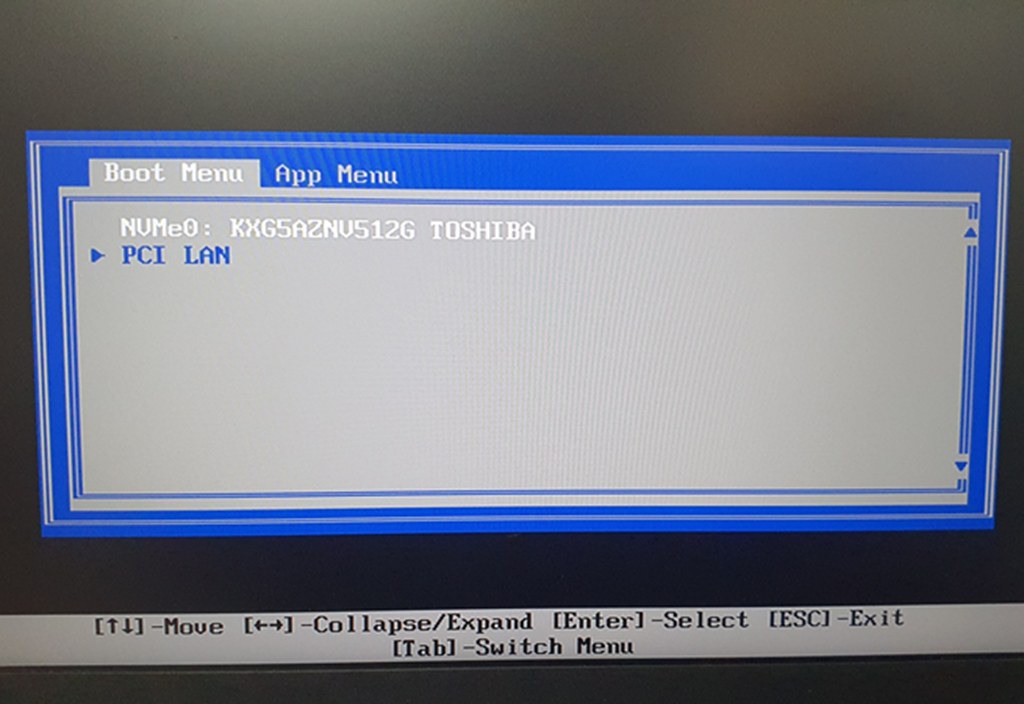 Boot menu pci lan что это