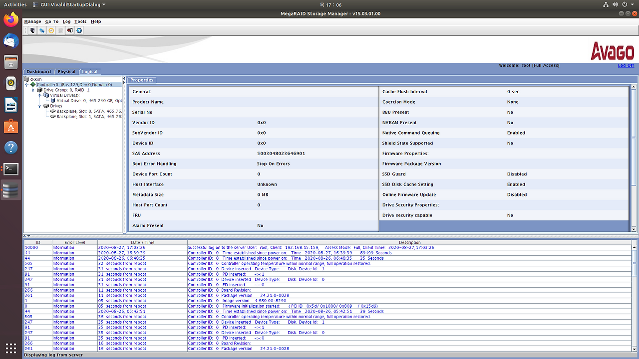 lsi megaraid storage manager linux