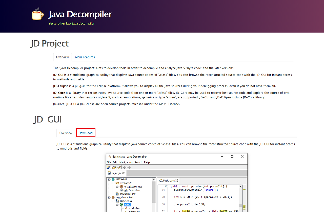 #Tip - Java 디컴파일러 JD-GUI 설치, 사용