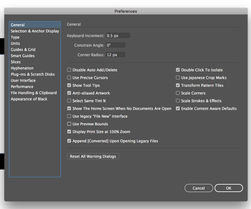 일러스트레이터 Priview Bounds로 실제 개체 영역 선택하기