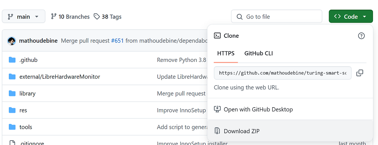 turing smart screen PC 모니터링 오픈소스 앱 사용 방법