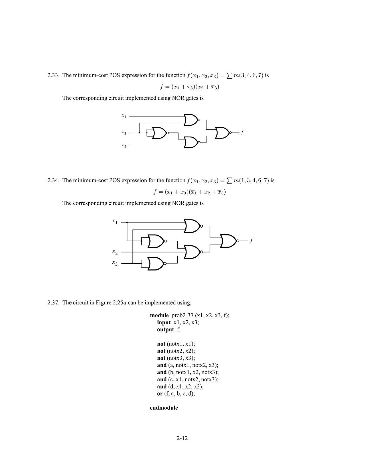Solution manual to fundamentals of digital logic with verilog design