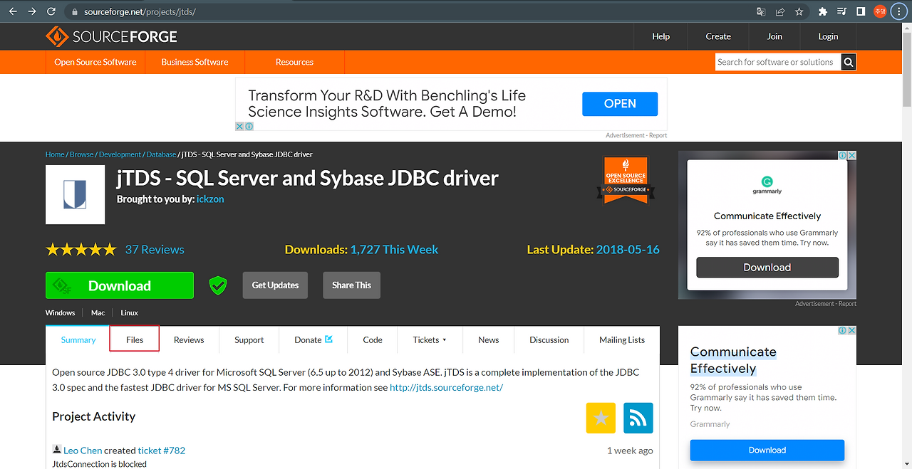 microsoft sql server jdbc driver 3.0