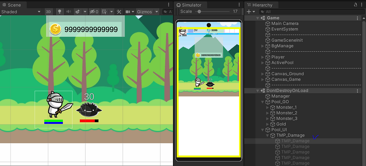 Unity transform parent setparent 