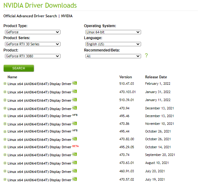  linux python nvidia driver cuda tensorflow version compatibility 