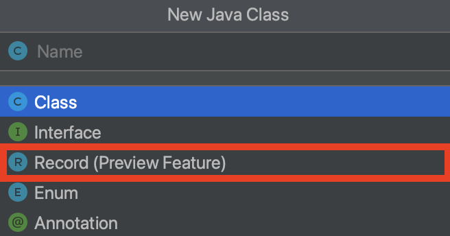 데이터 표현을 위한 Record 클래스